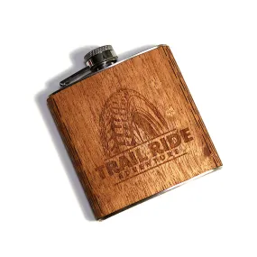 6 oz. Wooden Hip Flask (Trail Ride Collection)