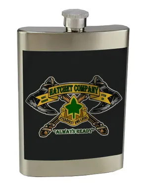 8 oz. Stainless Steel Flask with screw on lid.