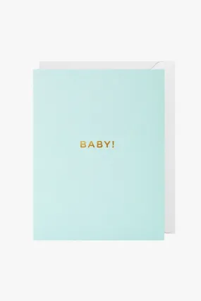 Baby Mini Blue Greeting Card