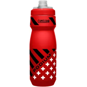 Borraccia Camelbak Podium 710ml Check Stripes - Rosso