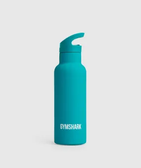 Gymshark 500ml Straw Flask - Seafoam Blue