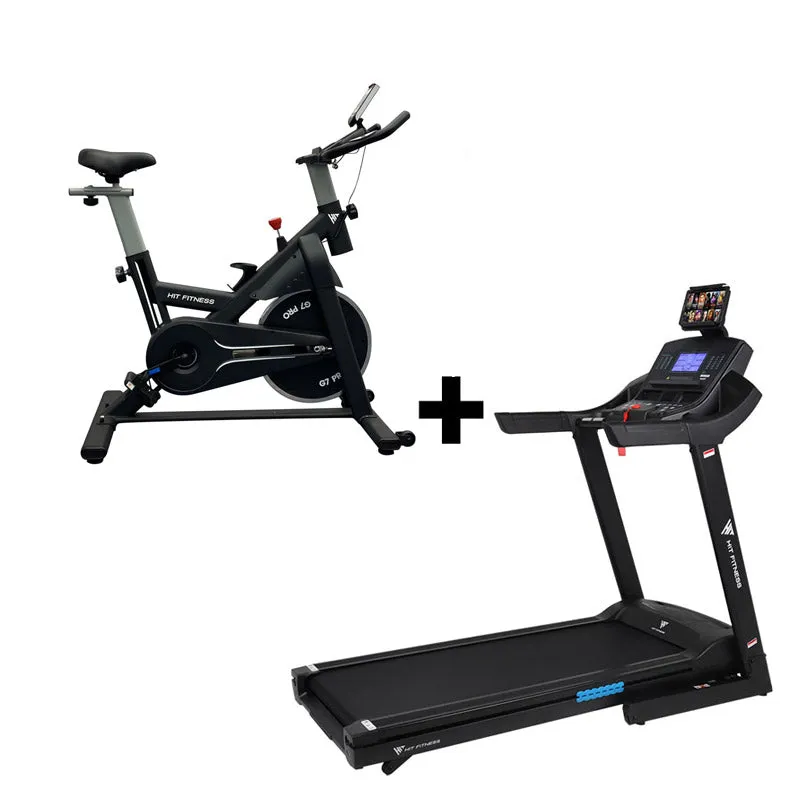 Hit Fitness H5 Treadmill and G7 Pro Exercise Bike | Bundle