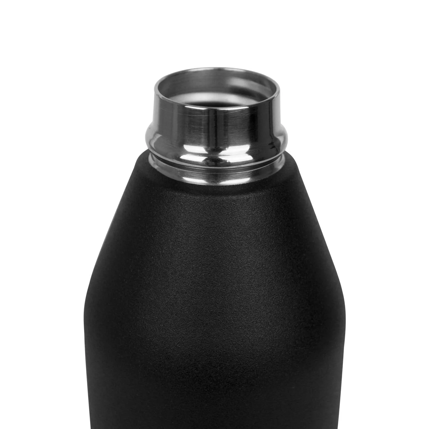 (PINKAH)Water Bottle Stainless Steel Reusable Sport Flask (600ML) - Black