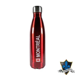 Red insulated 500 ml /17 oz Montreal Bottle