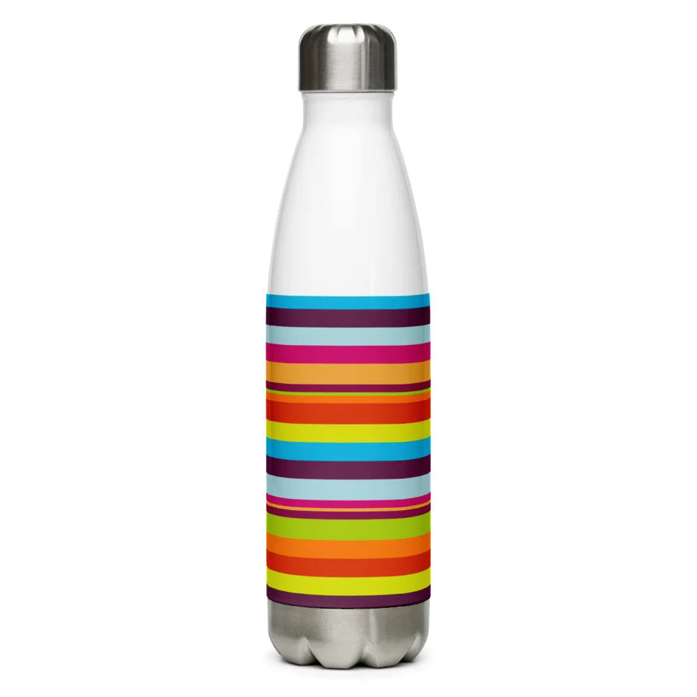 Stainless Steel Water Bottle Striped